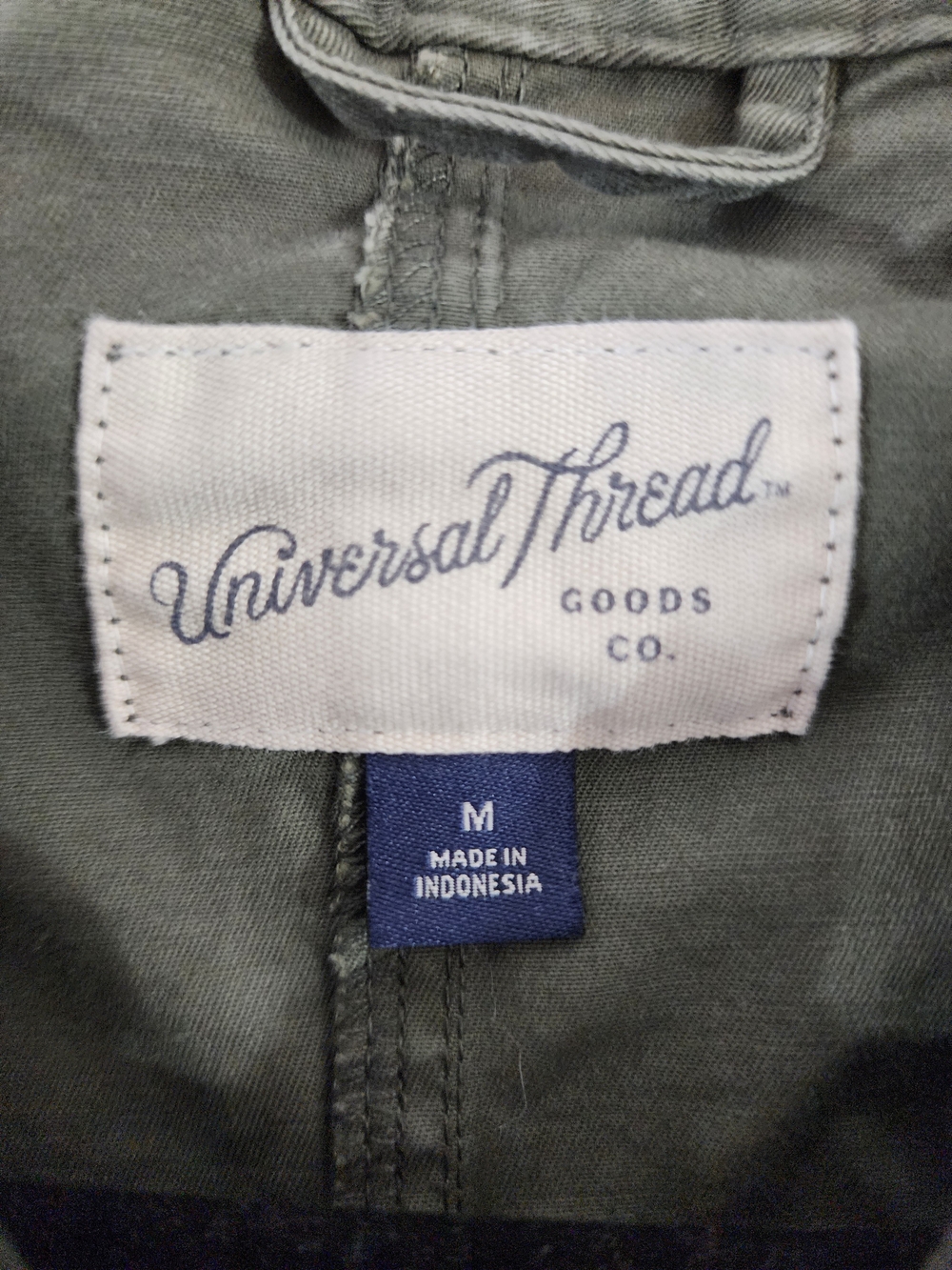 Universal Thread Olive Green Utility Jacket with Drawstring Waist - Picture 4 of 7